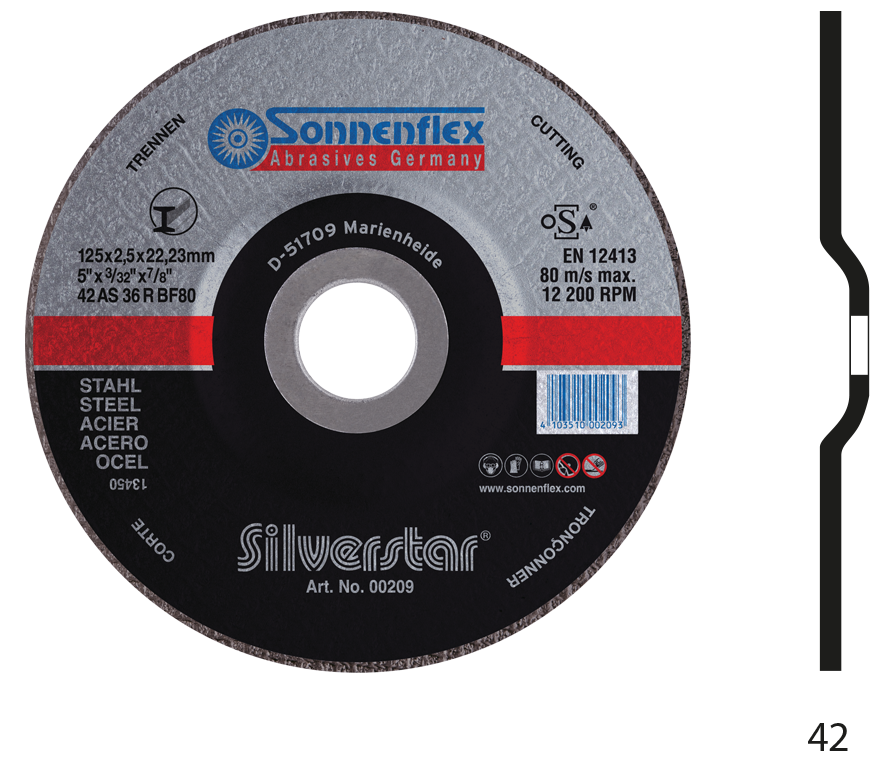 SONNENFLEX Disco Corte AS36R Metales - Universal | Expertos-Abrasivos