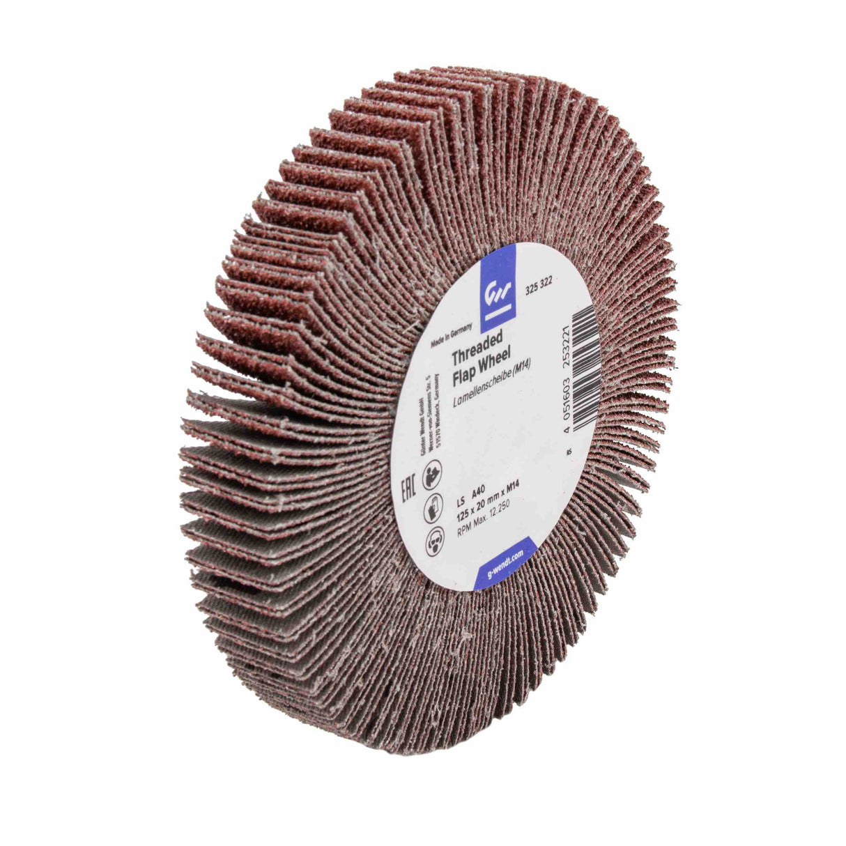G-WENDT Rueda Flap Roscada / Lija | Expertos-Abrasivos