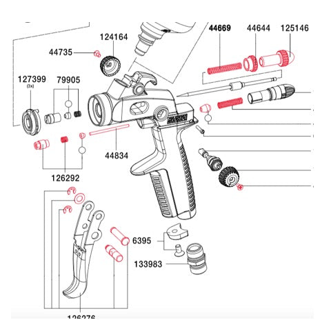 SATA Partes: 126284 Kit Mantenimiento SATAminijet 3000 | Expertos-Abrasivos