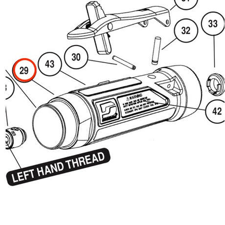 DYNABRADE Repuestos: para 1hp Die grinders 52696 | Expertos-Abrasivos