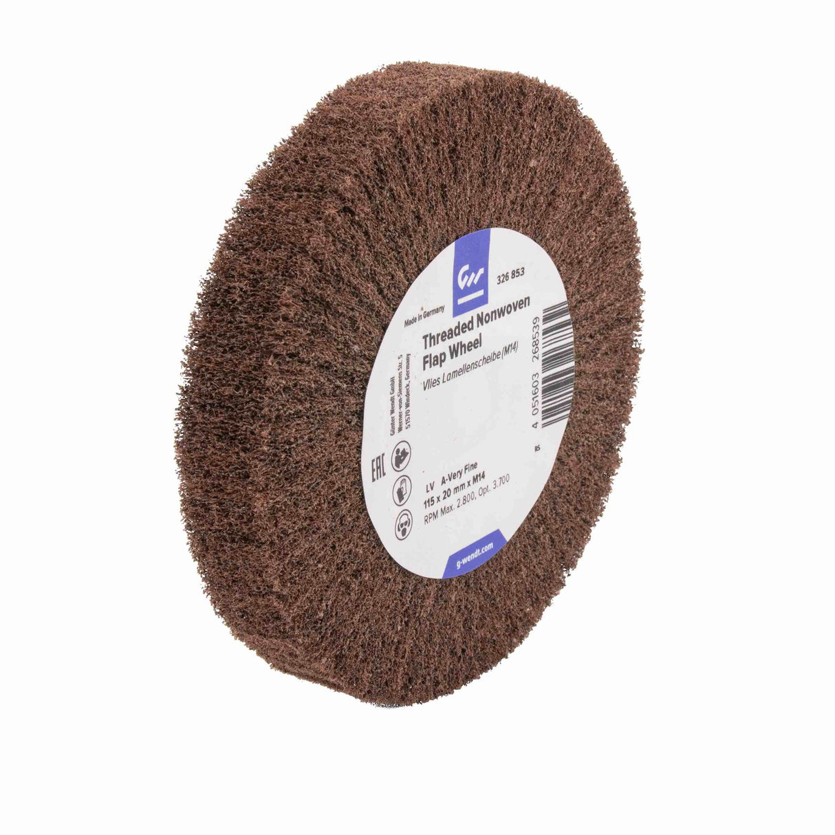 G-WENDT Rueda Flap Roscada / Esponja | Expertos-Abrasivos