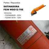 FEIN RESPUESTOS: SATINADORA WSG 12-70 | Expertos-Abrasivos
