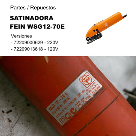 FEIN RESPUESTOS: SATINADORA WSG 12-70 | Expertos-Abrasivos