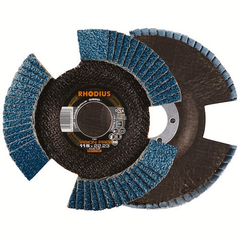 RHODIUS Disco Mopa / Flap Vision Pro PROline / Acero | Expertos-Abrasivos