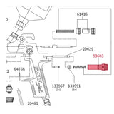 SATA Partes: 53603 Micrómetro aire / Econoline 1.0 / KLC | Expertos-Abrasivos