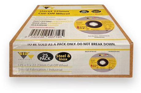 SIA Disco Corte Ultradelgado siacut  8913 Inox/Metal | Expertos Abrasivos