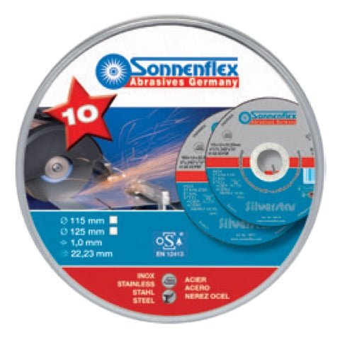 SONNENFLEX Disco Corte Ultradelgado AS60P / 46P / 40P Silverstar  Inox | Expertos Abrasivos