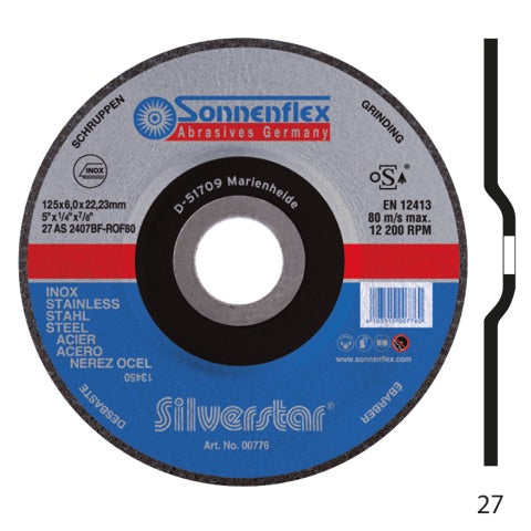 SONNENFLEX Disco Esmeril Silverstar AS2407 Inox | Expertos-Abrasivos